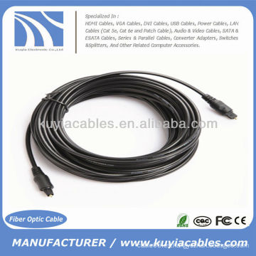 Cable de audio de Toslink de la fibra óptica de Digitaces 33FT 10M